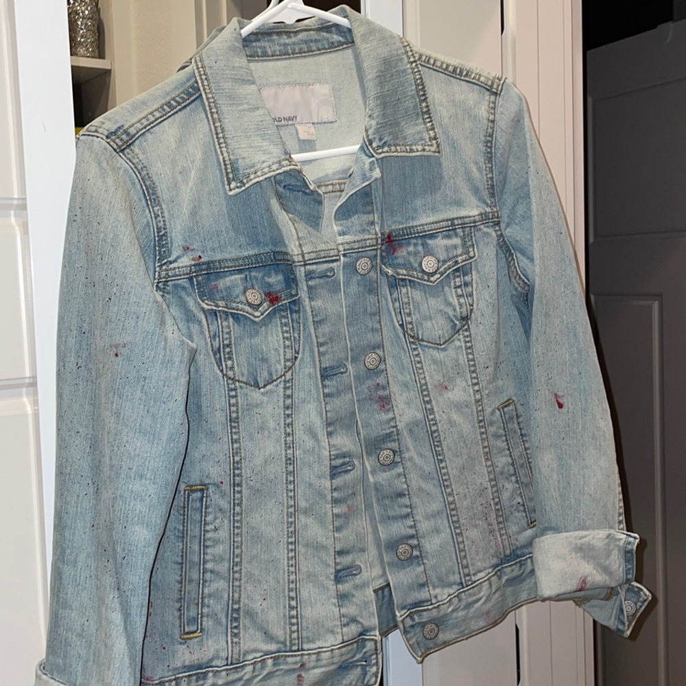 Custom Cardinals Denim Jacket - Hand Painted